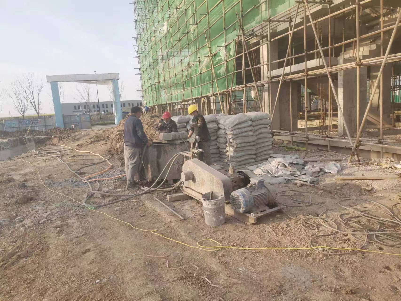 君山别墅下沉注浆